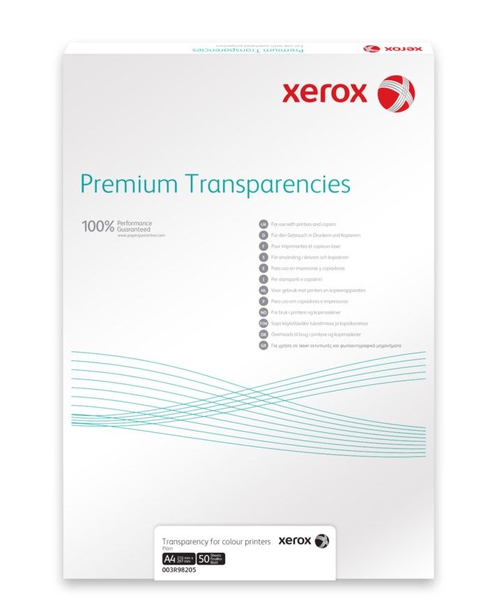 Xerox Overheadpapper Bläck A4 50-pack