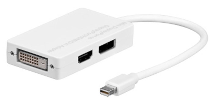 Luxorparts Mini-displayport till HDMI DVI och Displayport