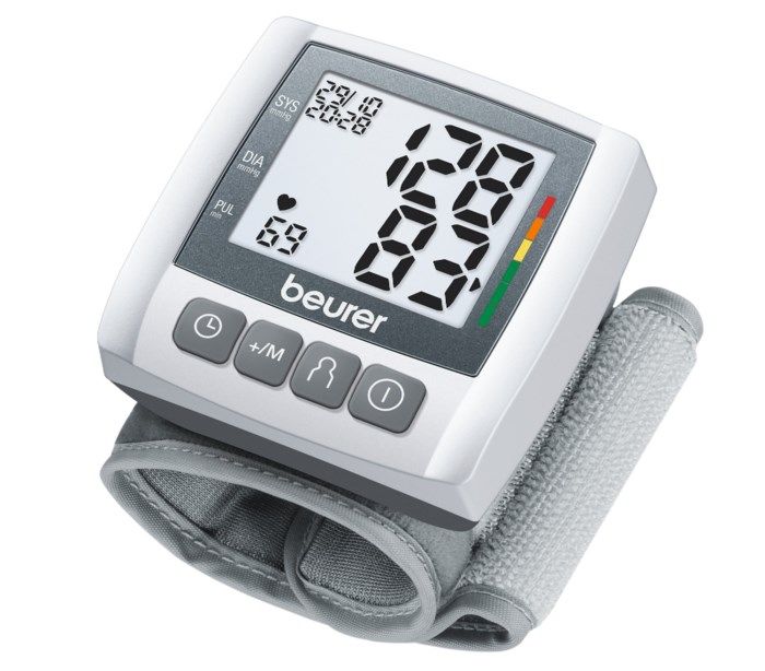 Beurer BC30 Blodtrycksmätare för handled. Blodtrycksmätare med tydlig display