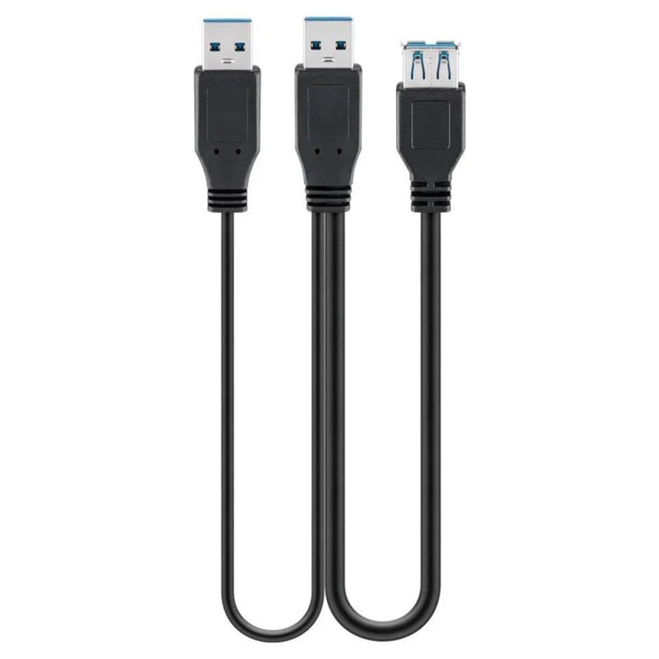 USB 5 Gb/s-adapter med extra ström-matning