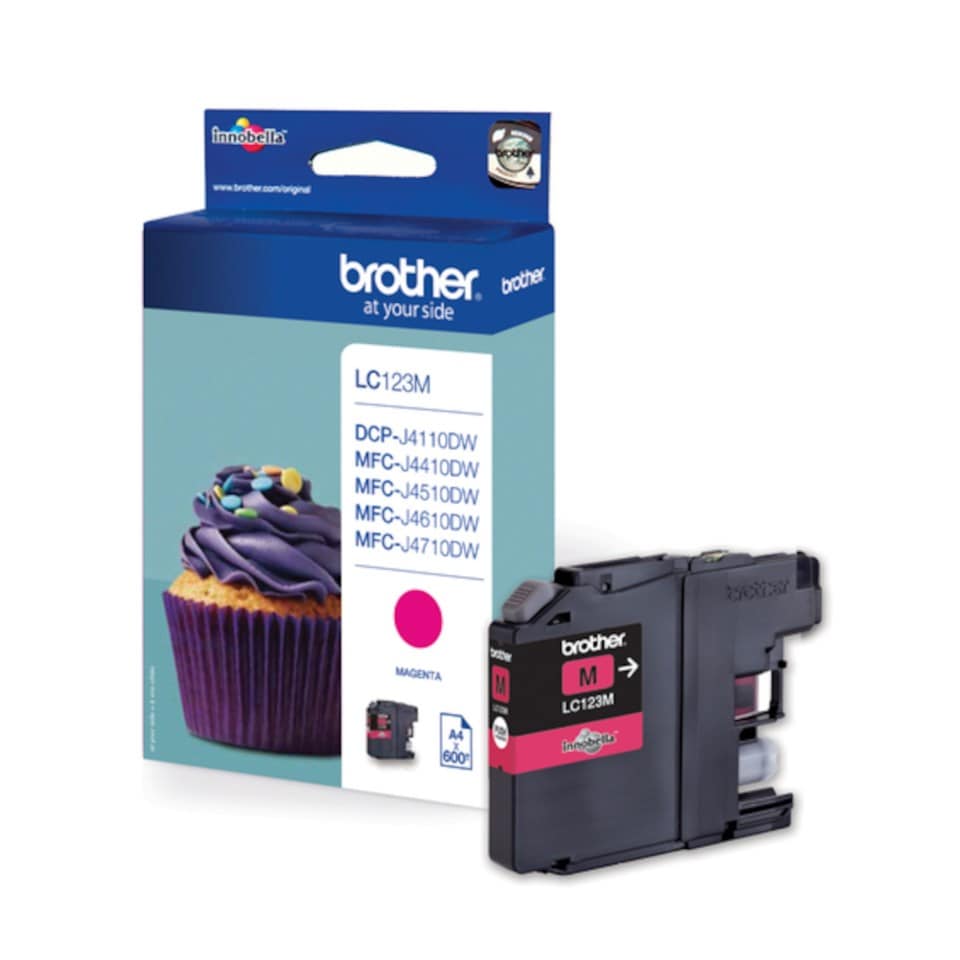Brother LC123M Bläckpatron Magenta