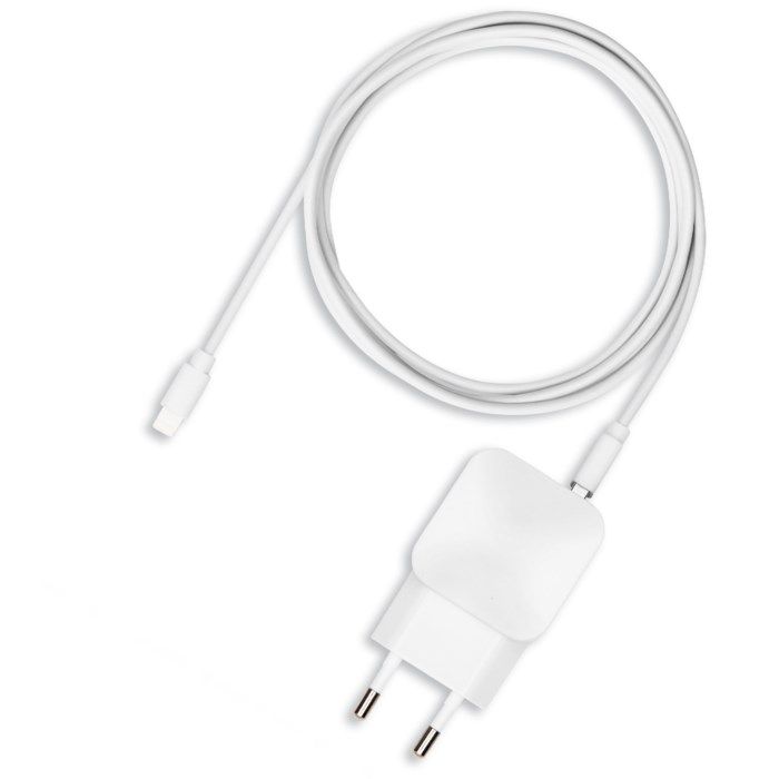 Linocell iPad- och iPhone-laddare Lightning-kabel Vit