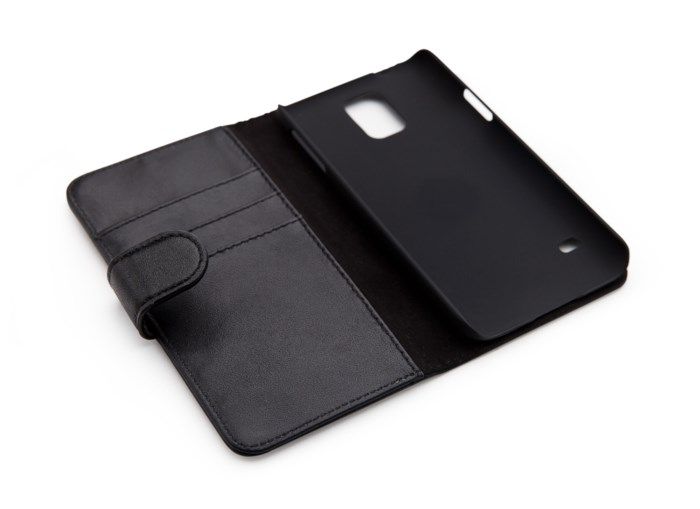 Linocell Mobilplånbok för Galaxy S5 och S5 Neo Svart