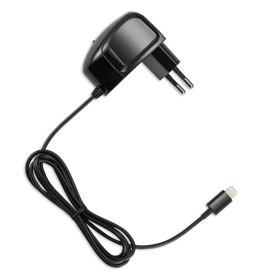 Linocell iPad- og iPhone-lader med Lightning 2,4 A Svart