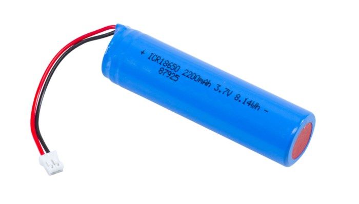 Luxorparts 18650 Li-ion-batteri 3,7 V med kontakt