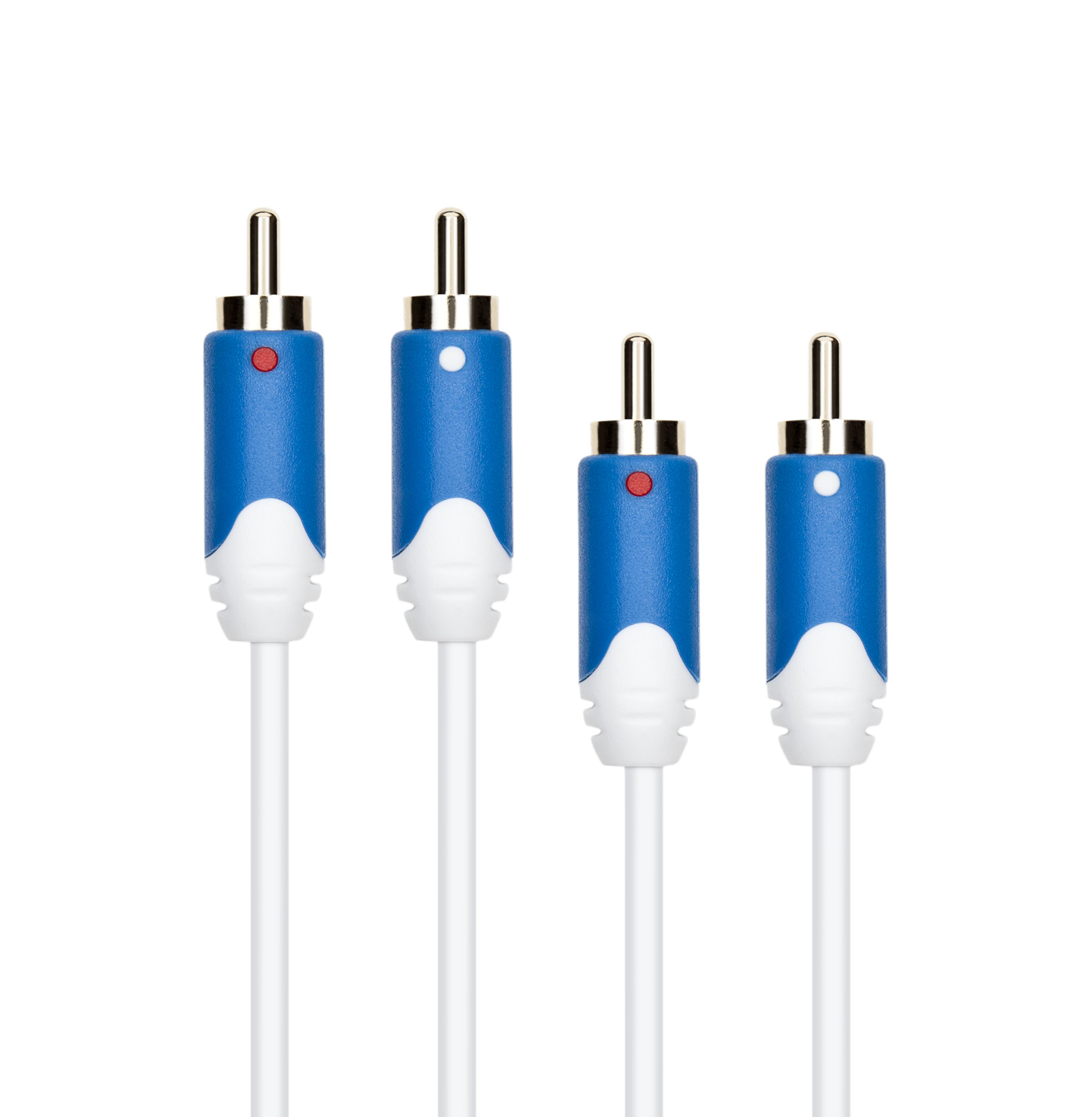 Luxorparts Lydkabel 2 x RCA 0,5 m