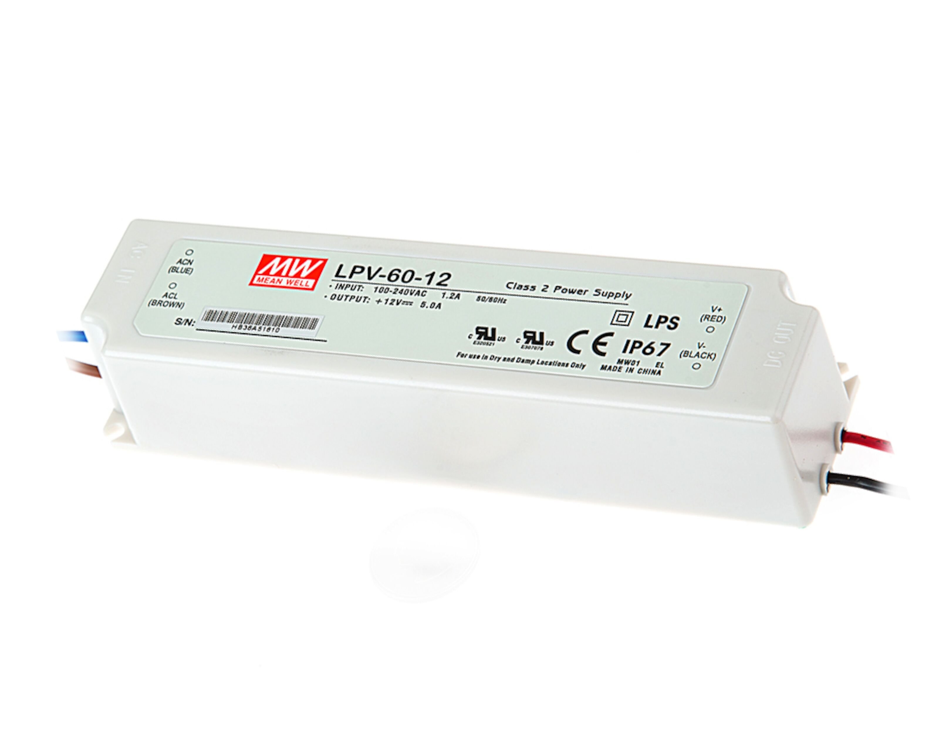 thumbnail: LED-transformator 60W 12V 5A – Voeding Voor LED-verlichting Zoals MR16, G4, Lichtstrips