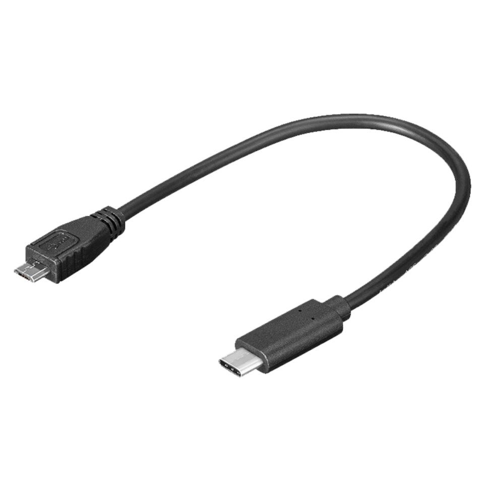 Tilkoblingskabel USB-C til Micro-USB 0,2 m