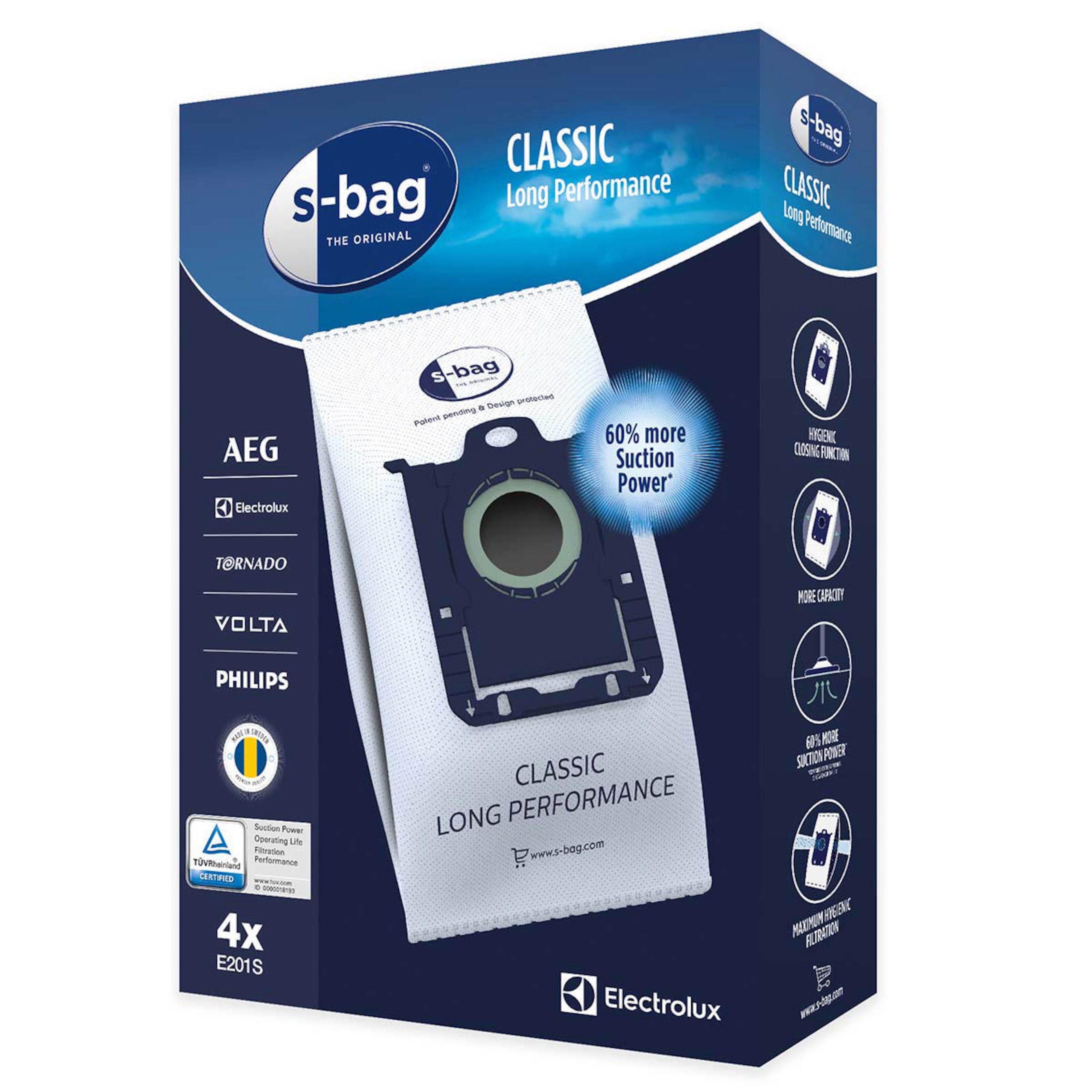 Electrolux dammsugarpåse Standard bag 4-pack - Dammsugarpåsar