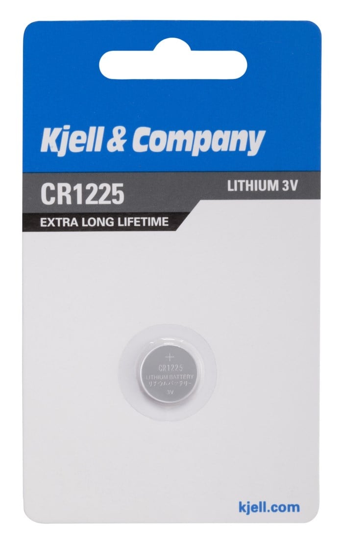 Kjell & Company Litiumbatteri CR1225. Litiumbatteri