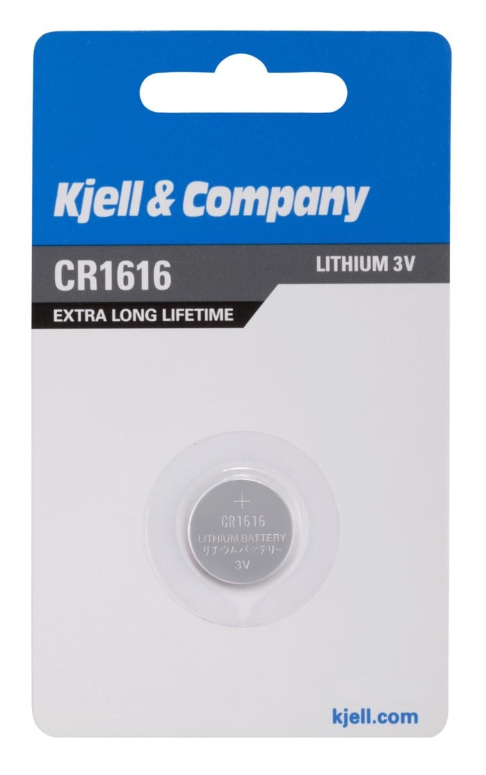 Kjell & Company Litiumbatteri CR1616. Litiumbatteri