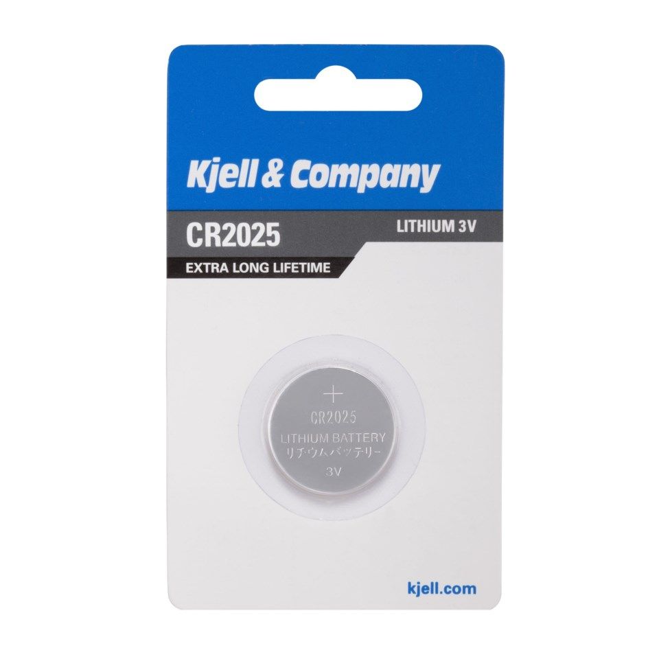 Kjell & Company Litiumbatteri CR2025 1-pk.