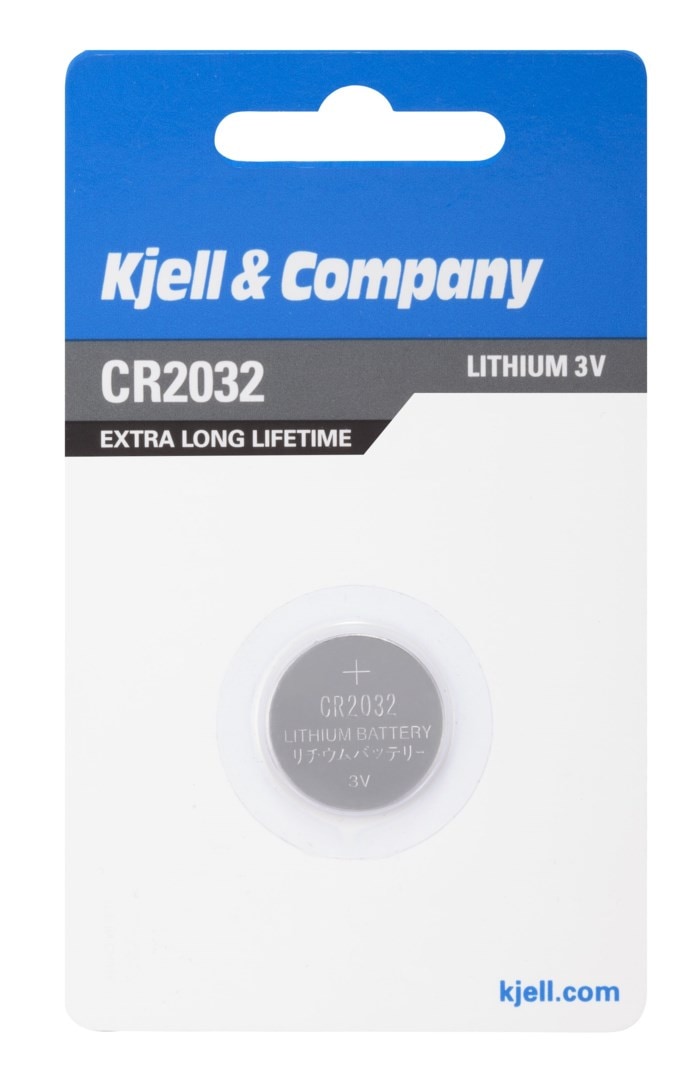 Kjell & Company Litiumbatteri CR2032. Litiumbatteri
