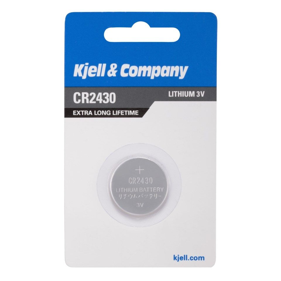 Kjell & Company Litiumbatteri CR2430 1-pk.