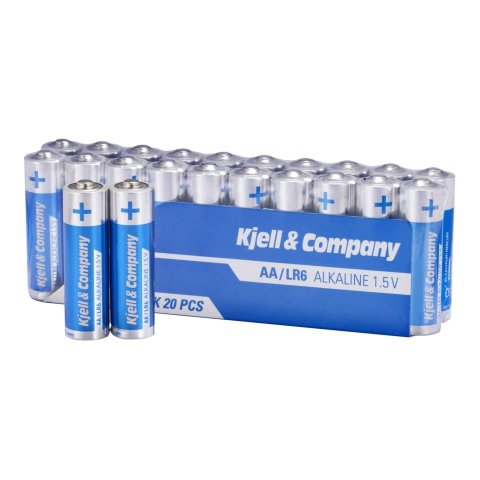 Kjell & Company AA-batterier (LR6) 20-pk.
