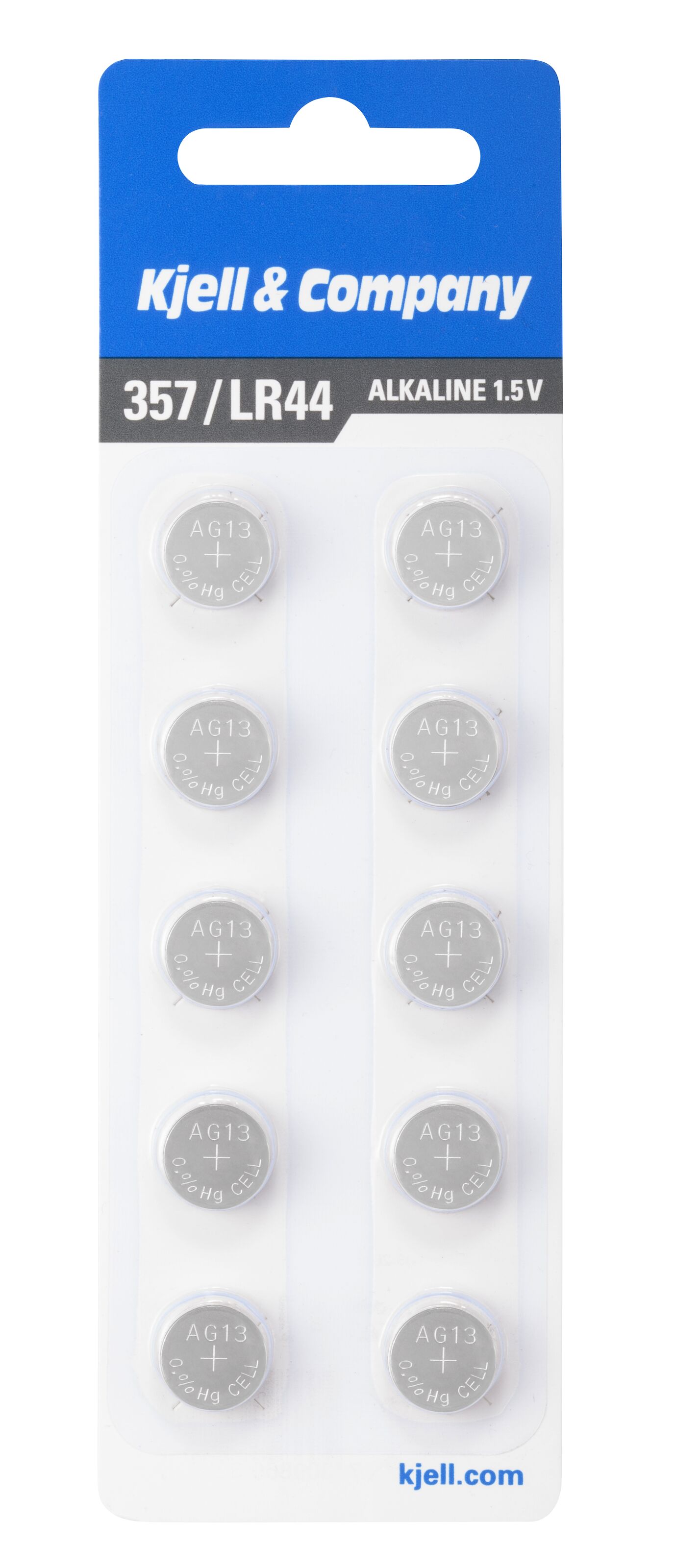 Kjell & Company Knappcellebatterier LR44 (357) 10-pk.
