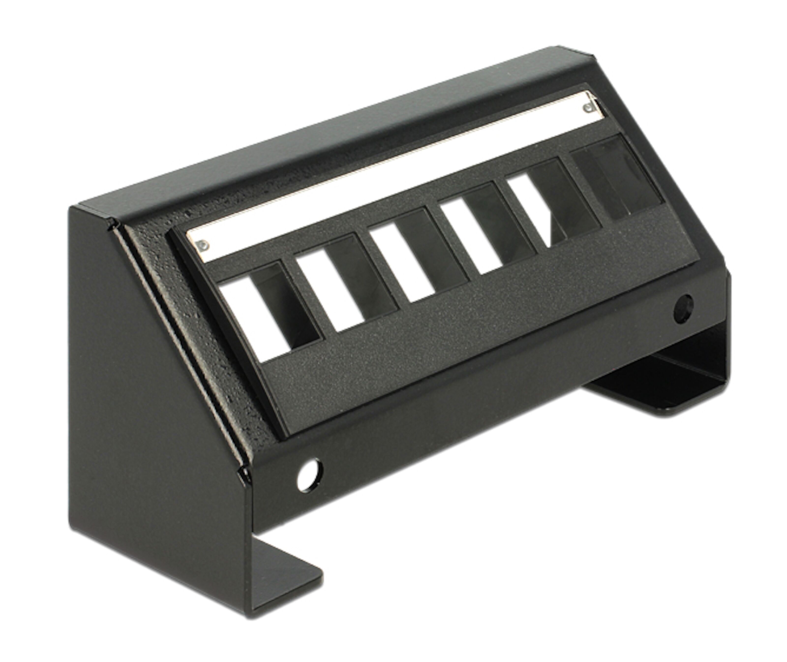 Keystone-panel med 6 porter