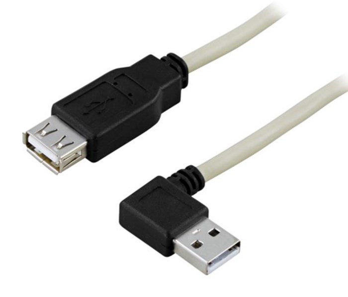 Vinklad USB-adapterkabel