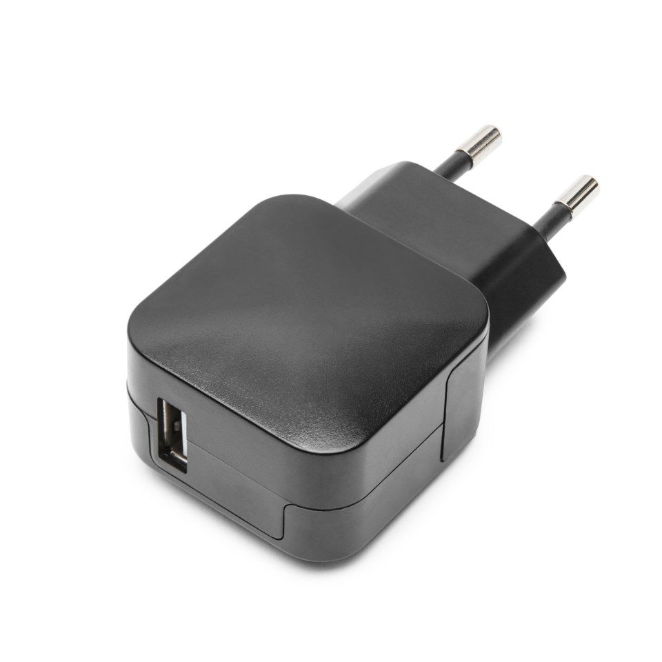 Linocell USB-laddare med Micro-USB-kabel 2,4 A Svart