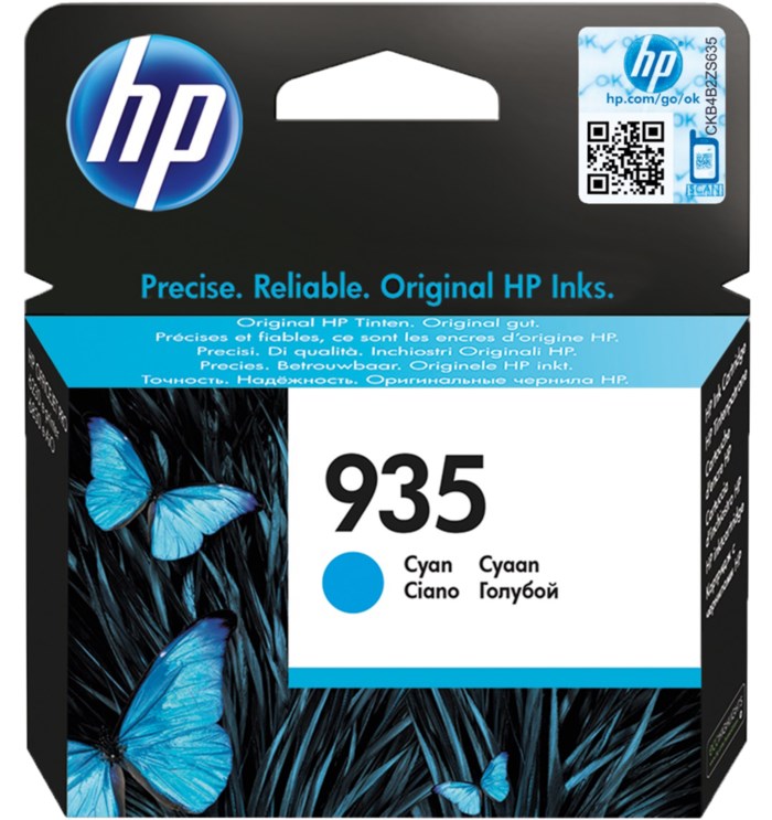 HP 935 Bläckpatron Cyan. Originalbläck för HP-skrivare