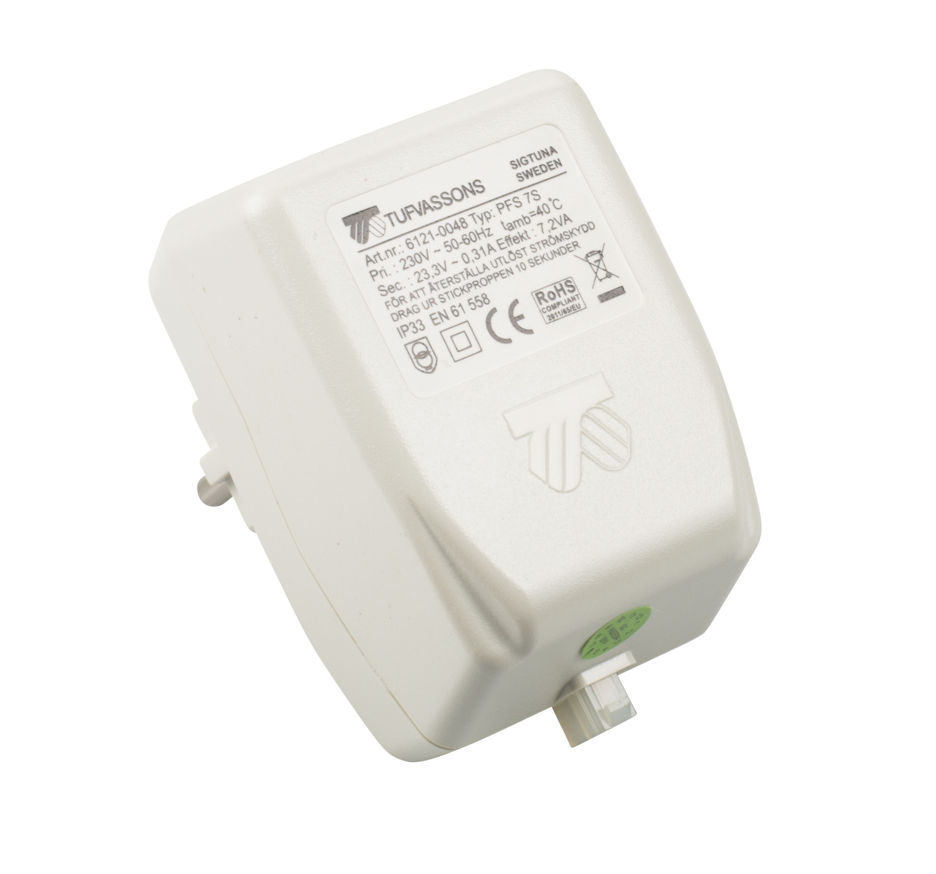 Tufvassons Strømadapter (AC) 17 V 7,2 W