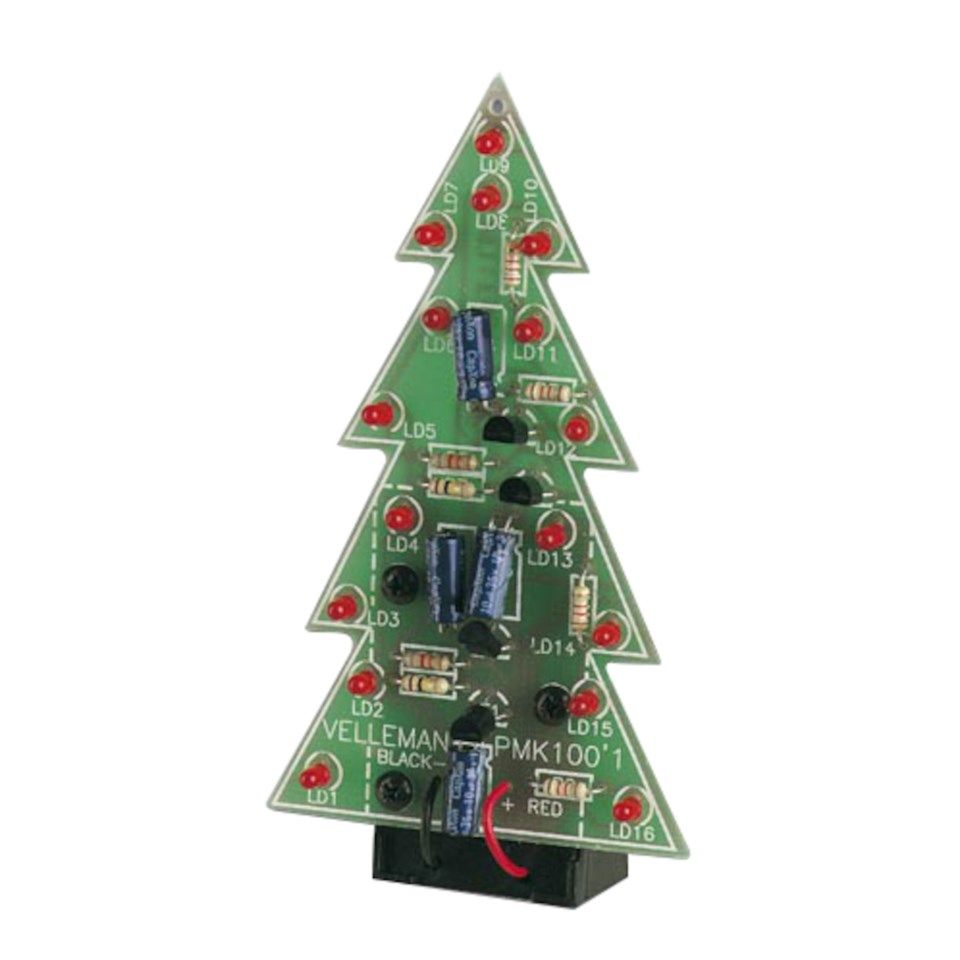 Velleman Juletre-byggesett med røde LED-lys
