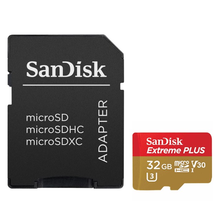Sandisk Extreme Plus Micro-SD-kort 32 GB. Micro-SD-kort