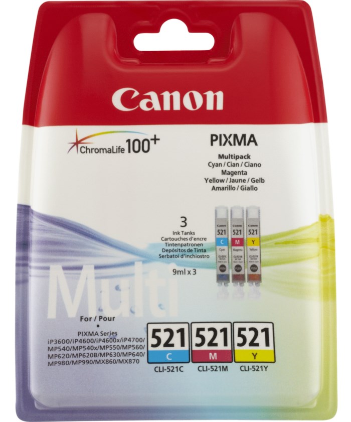 Canon CLI-521 Bläckpatroner 3-pack