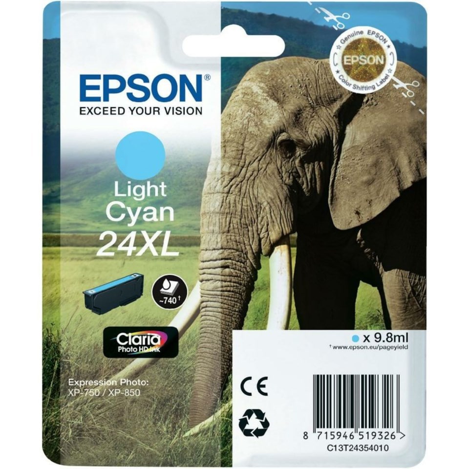 Epson T2432 Blekkpatron XL Lys cyan