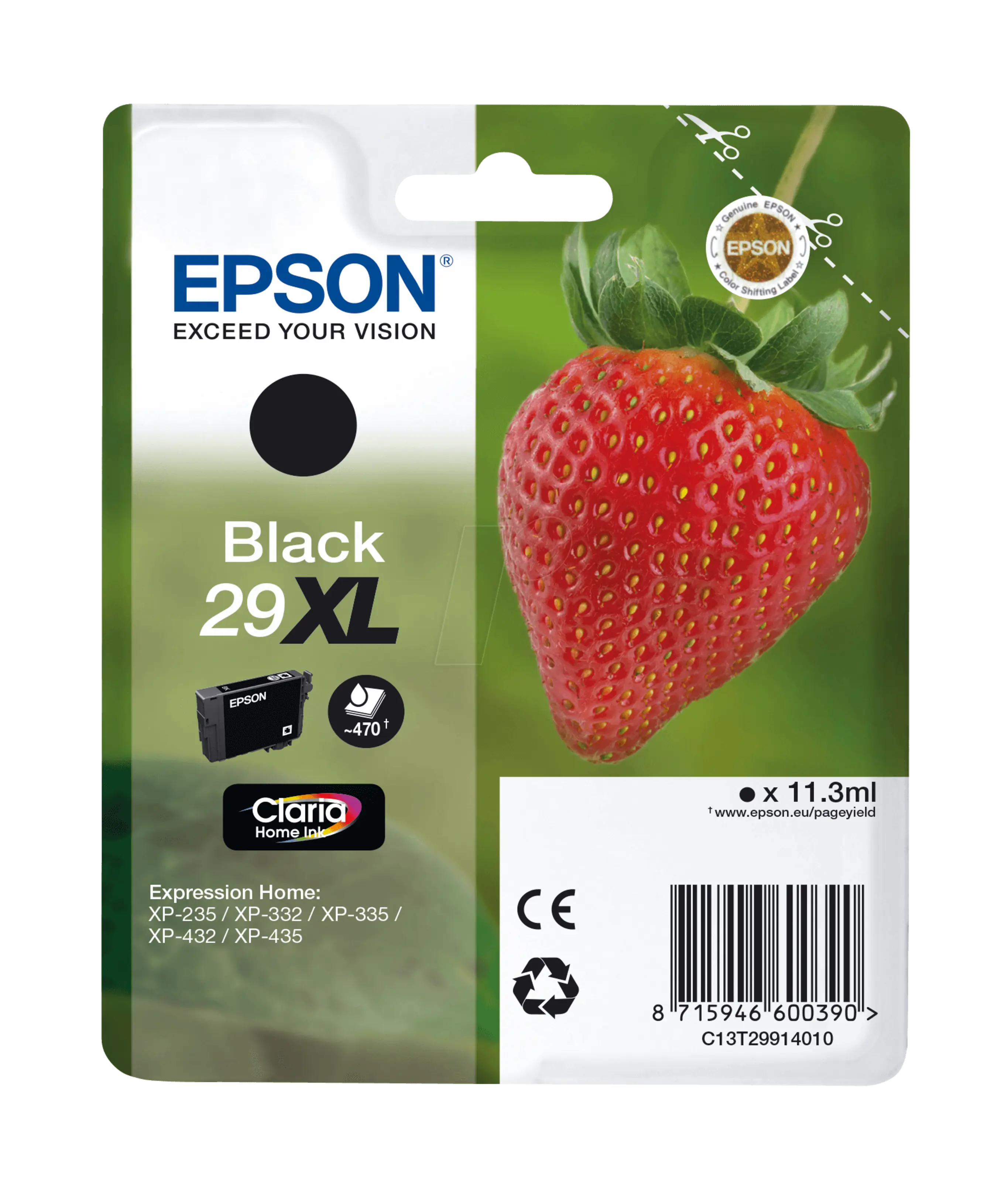 Epson T2991 XL Bläckpatron Svart