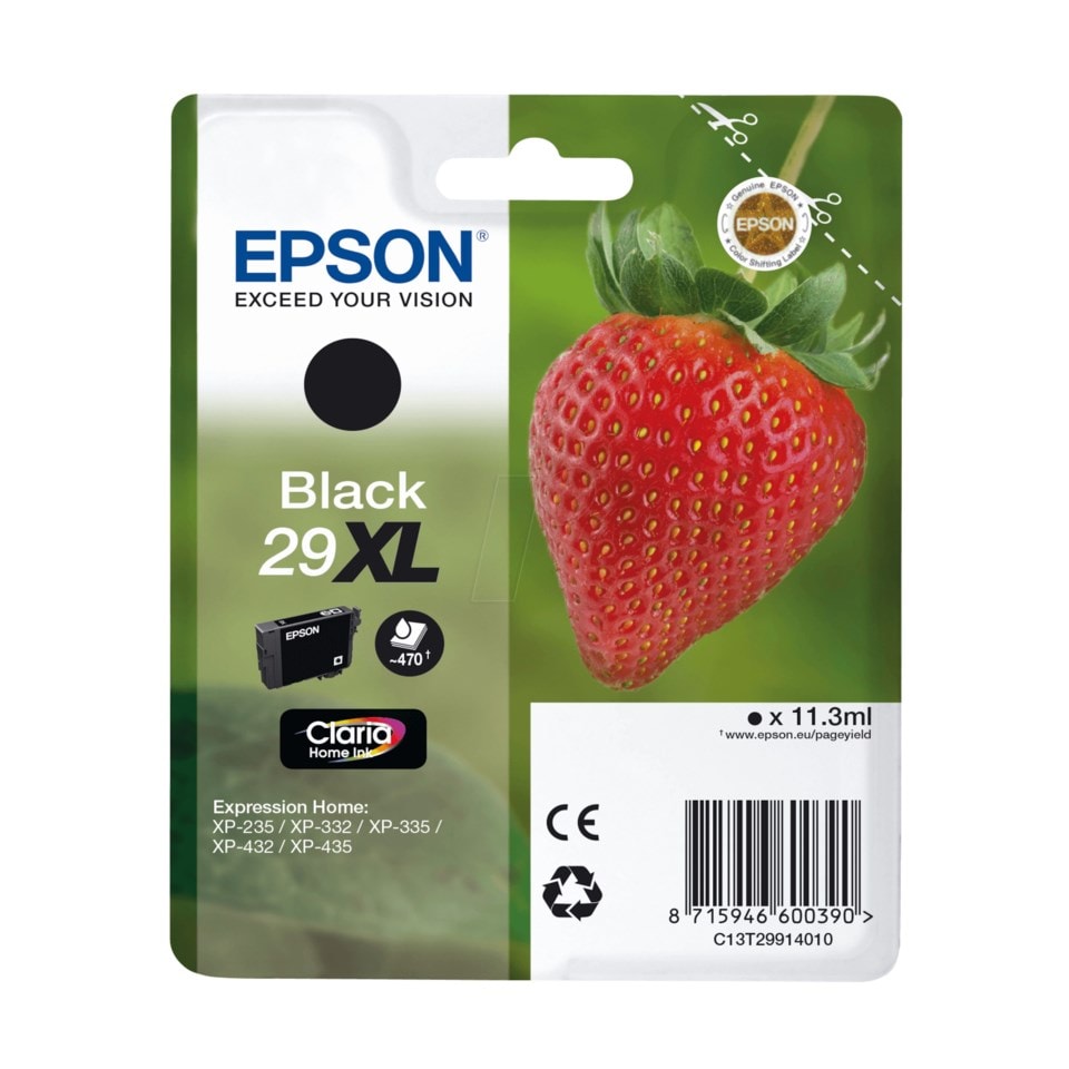 Epson T2991 XL Bläckpatron Svart