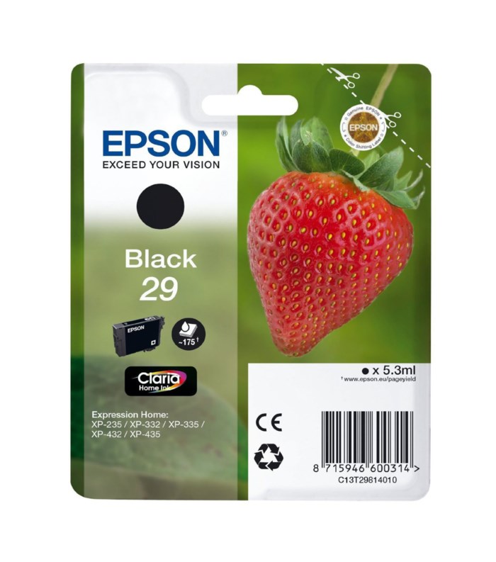 Epson T2981 Bläckpatron Svart. Originalbläck för Epson-skrivare