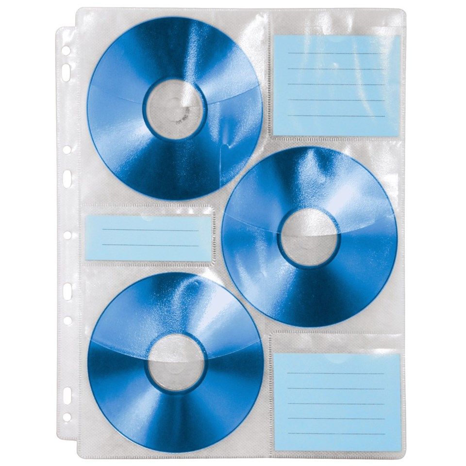 Hama CD/DVD-pärmfickor A4 10-pack
