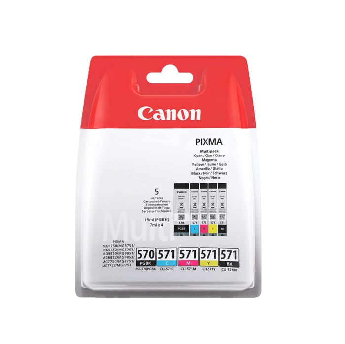 Canon CLI-571 Bläckpatron 5-pack