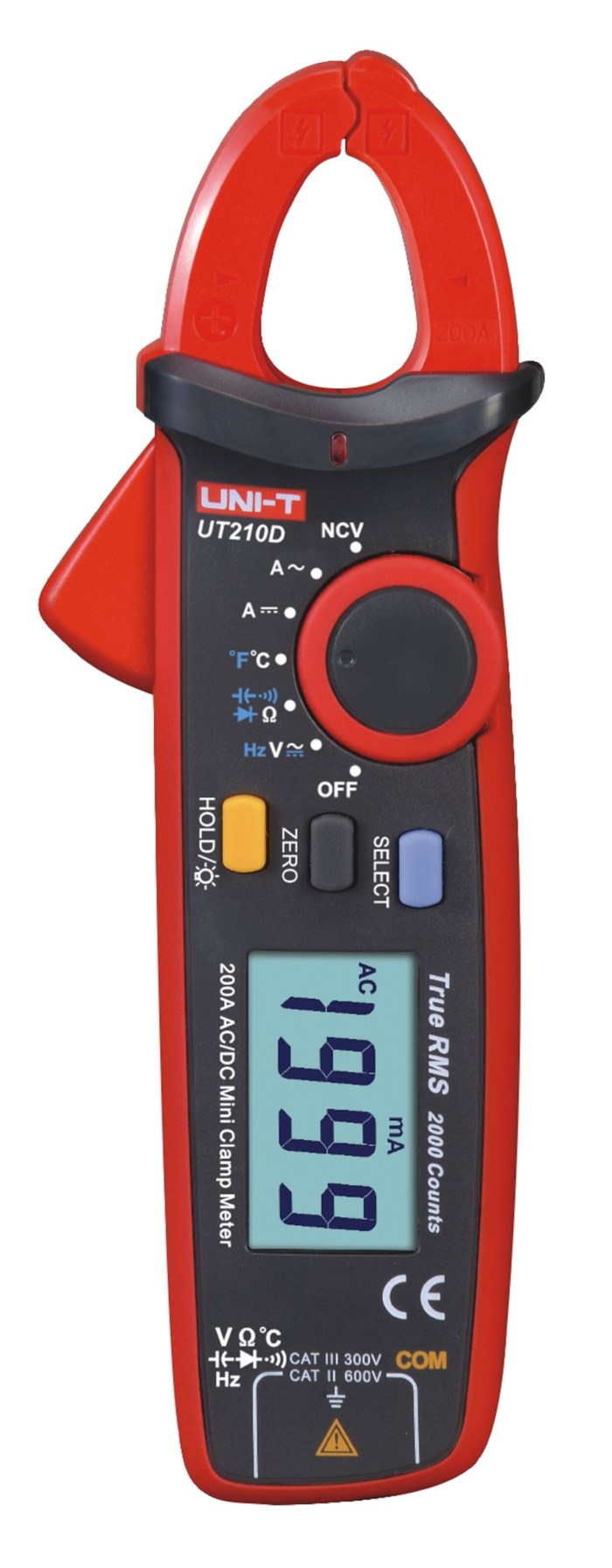 Uni-T UT210D Tångmultimeter AC/DC 200 A