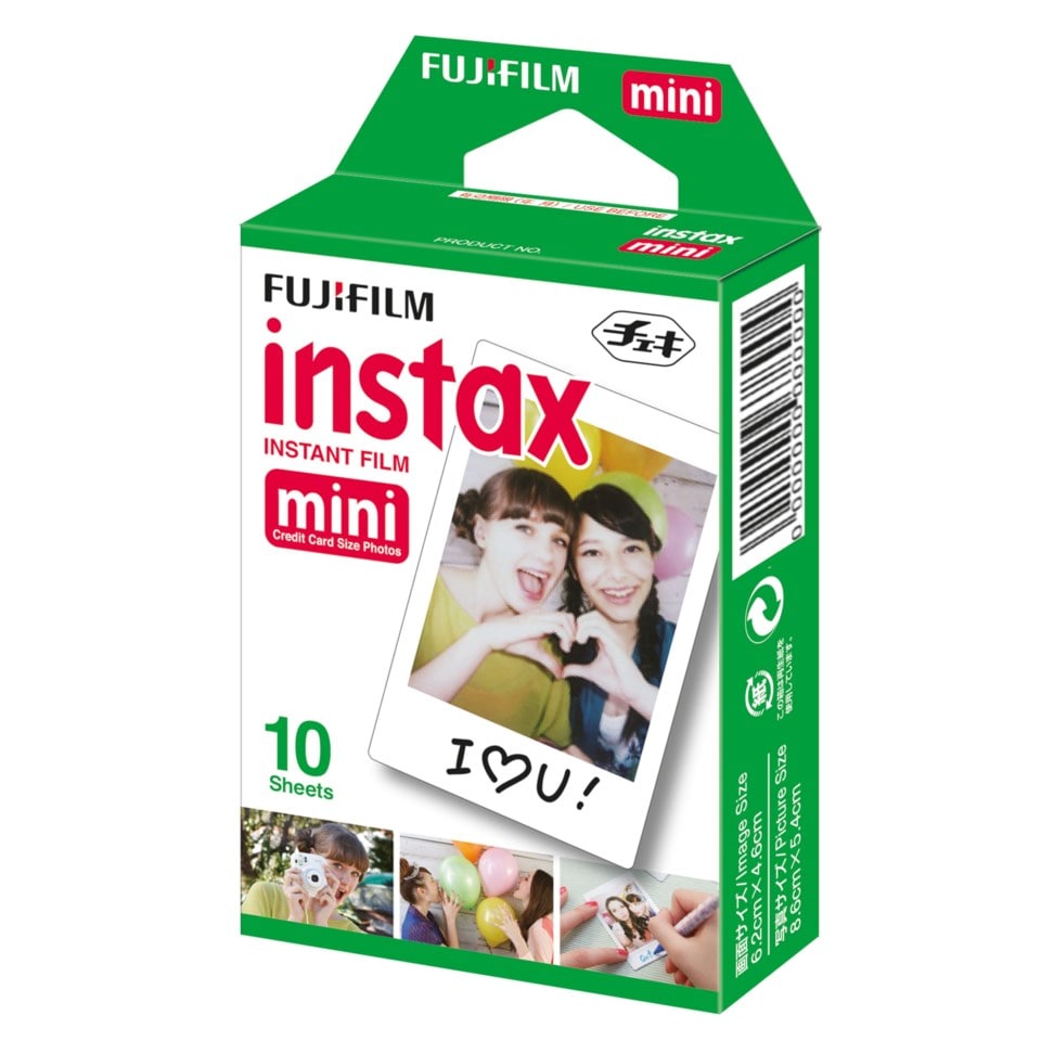 Fujifilm Film til Instax Mini 8, 9, 11 og 12 10-pk.