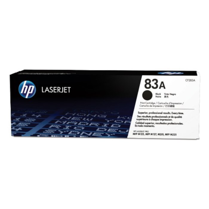 HP 83A - Svart. Originaltoner CF283A