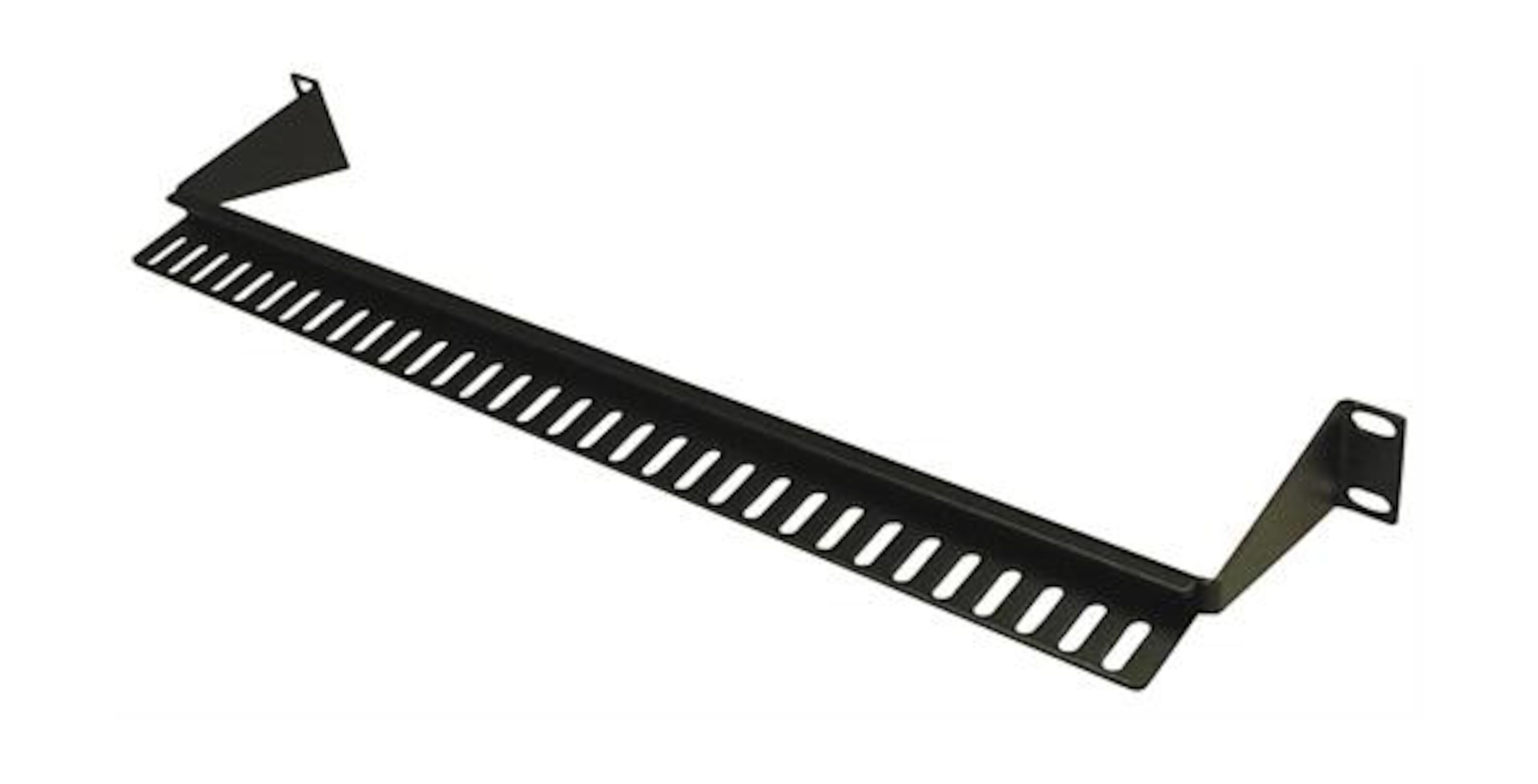 19"-kabelstøtte 1U, svart