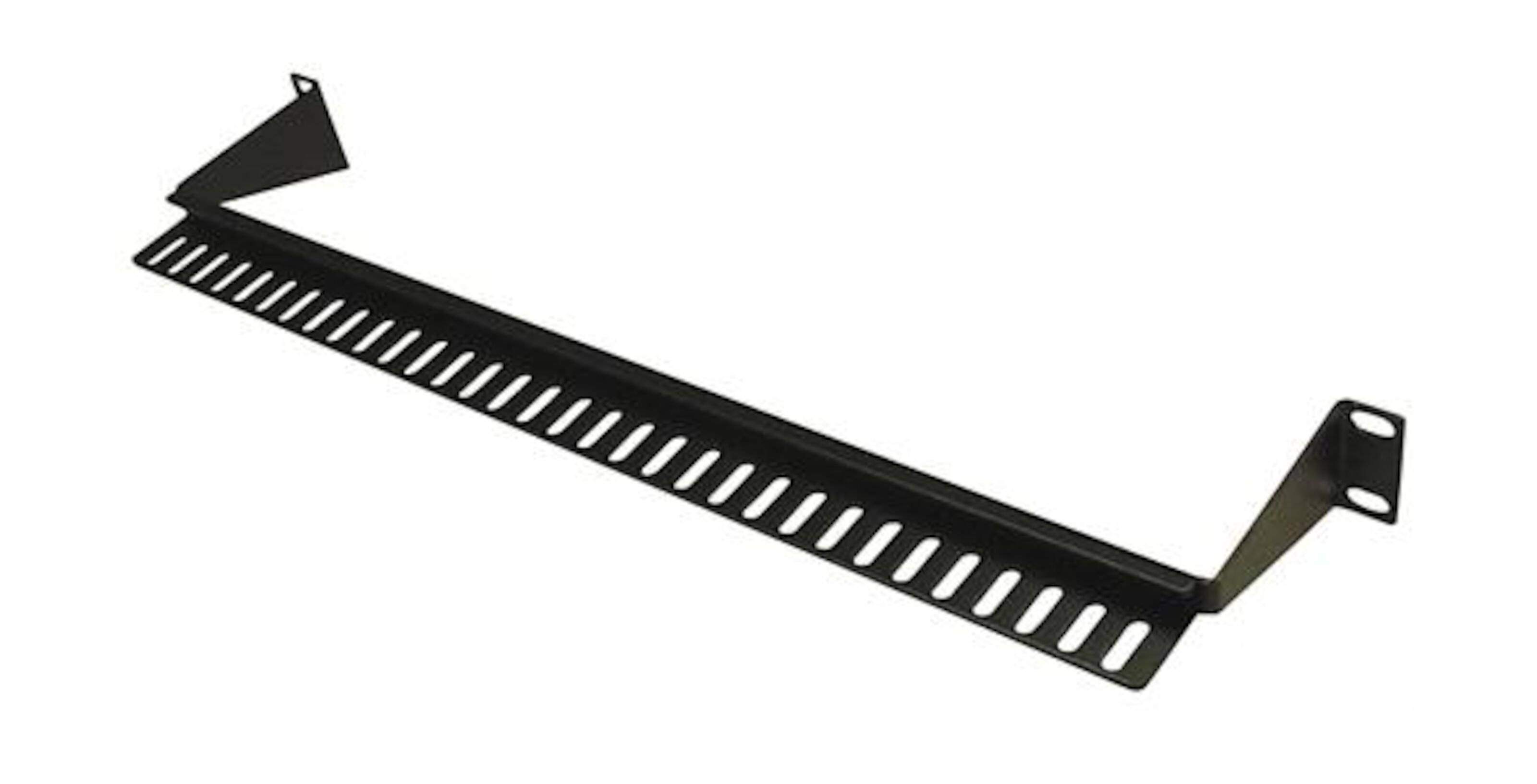 19"-kabelstøtte 1U, svart