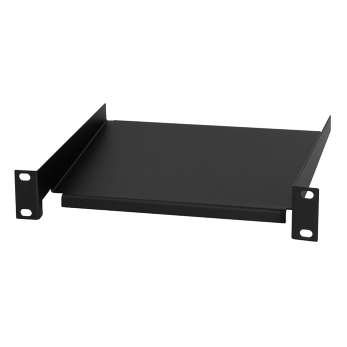10"-hylla Svart 1U