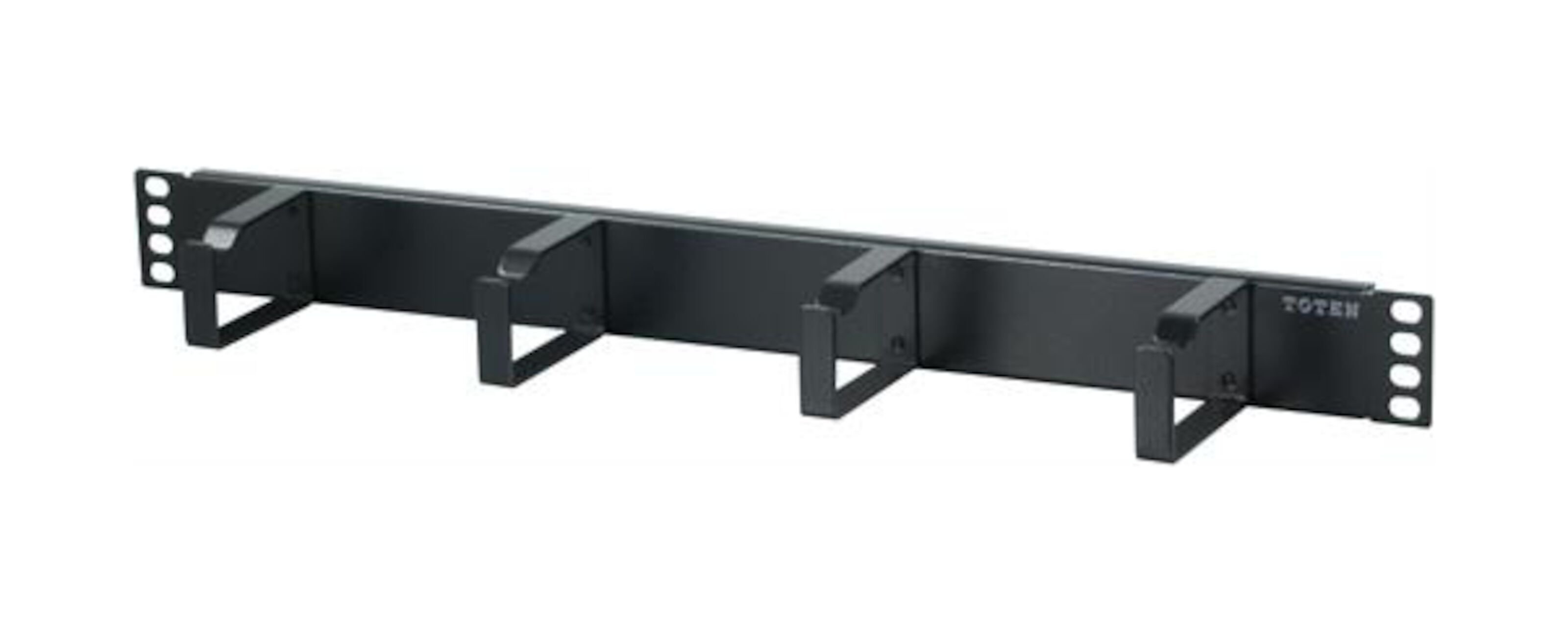 19"-kabelpanel Svart 1U