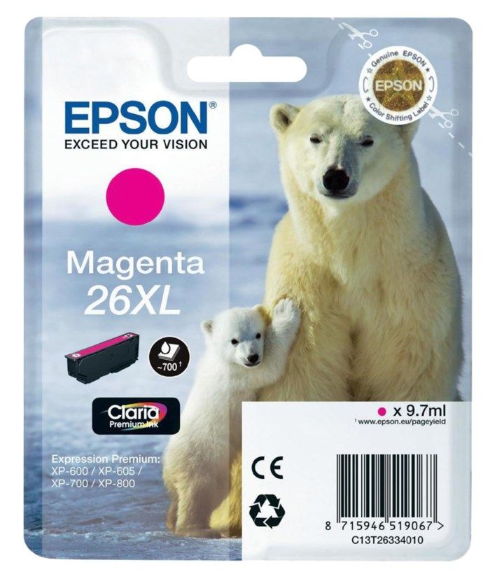 Epson T2633 XL Bläckpatron Magenta. Originalbläck för Epson-skrivare