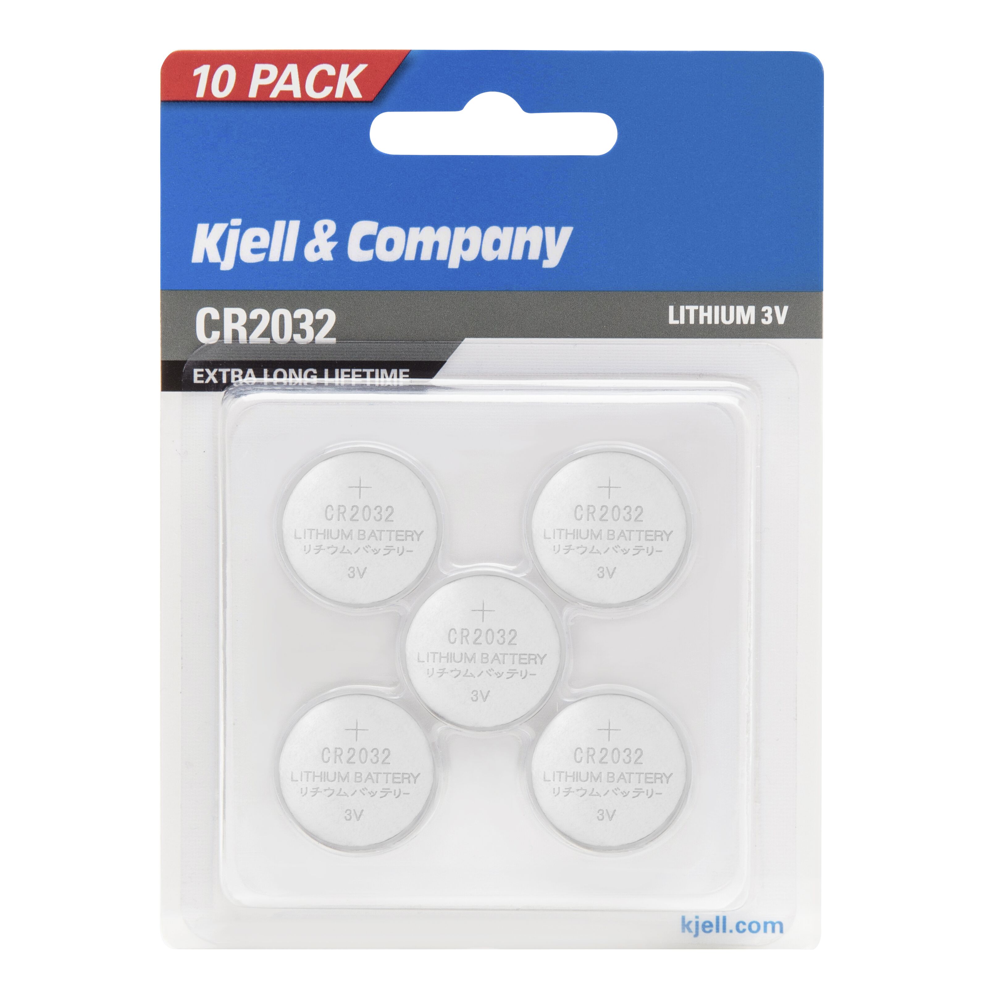 Kjell & Company Litiumbatteri CR2032 10-pk