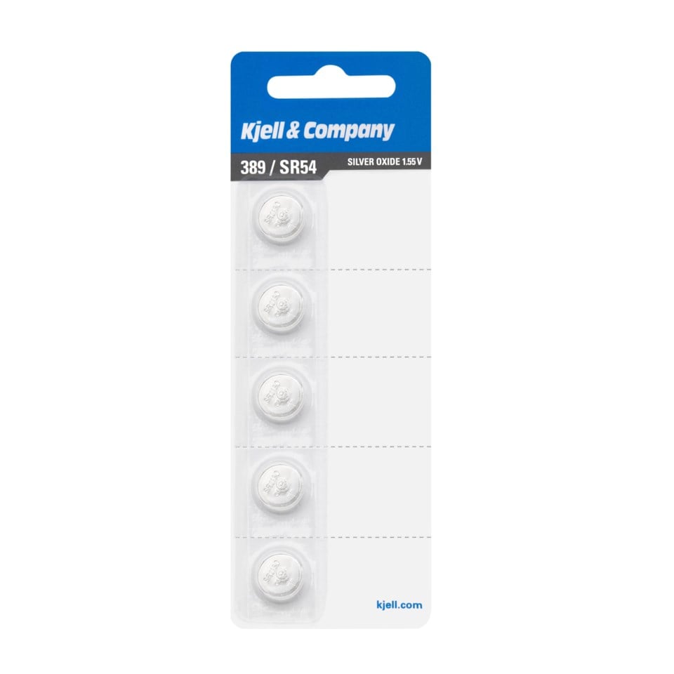 Kjell & Company Knappcellebatteri SR54 (389) 5-pk.