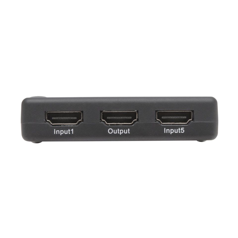 HDMI-switch med fjernkontroll, 5-veis
