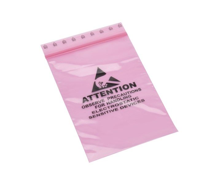 Luxorparts Antistatisk Pink Poly-påse 102×152 mm 100-pack