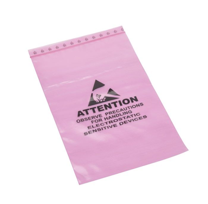 Luxorparts Antistatisk Pink Poly-påse 152×254 mm 50-pack