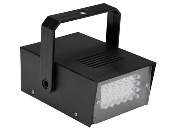 Stroboskop med 24x LED. Batteridrivet stroboskop