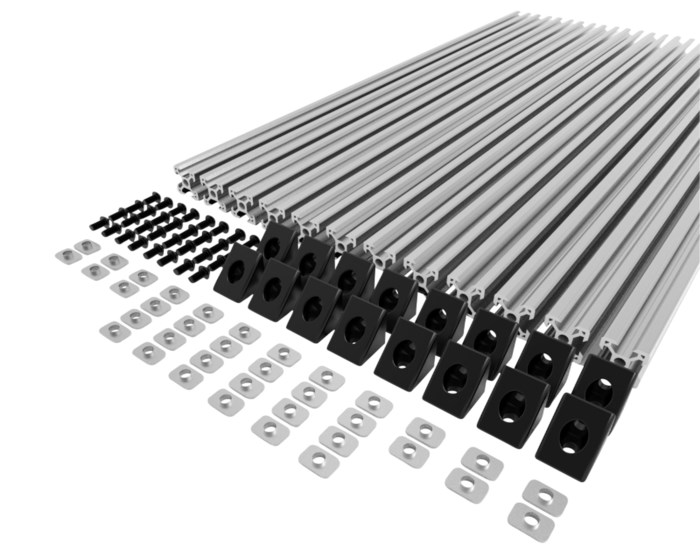 Ratrig Startpakke med 12 aluminiumsprofiler