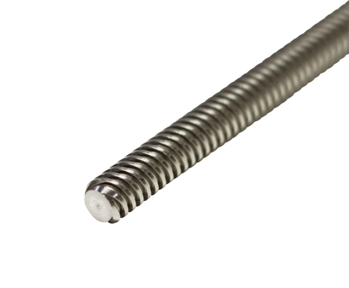 Ratrig Trapesgjenget stang, 8 mm 50 cm